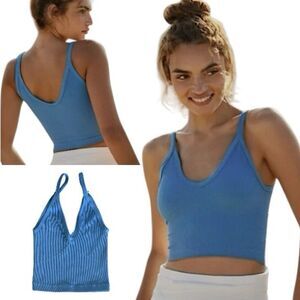 Free People Movement Happiness Runs V Neck Crop Tank